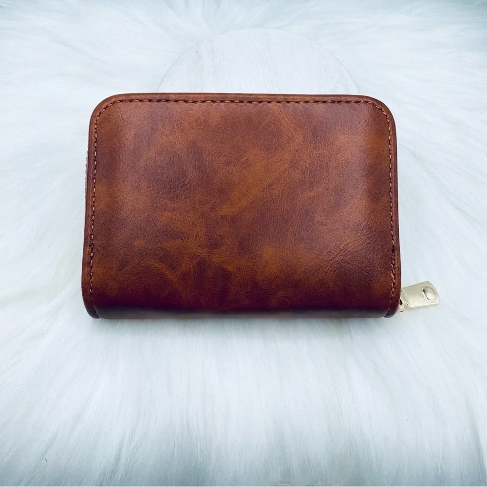 Mama Zip Around Faux Leather Wallet